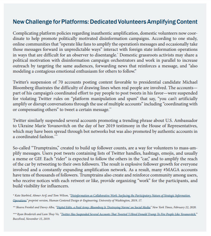 New Challenge for Platforms